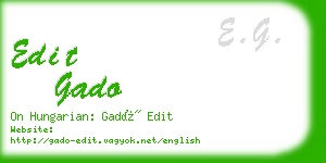 edit gado business card